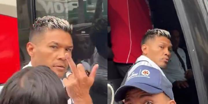 Teófilo Gutiérrez insultó e hizo gesto a periodista que lo abordó en la concentración del Junior en Barranquilla: “Sapo hp”
