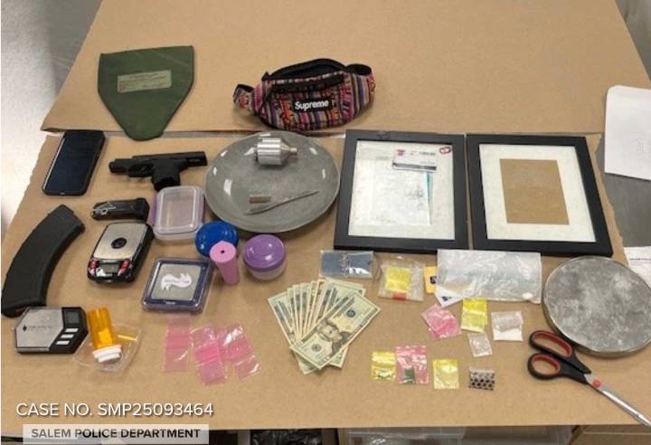 Salem Suspect Found in Bar After Domestic Violence Threats, Gun and Drugs Seized