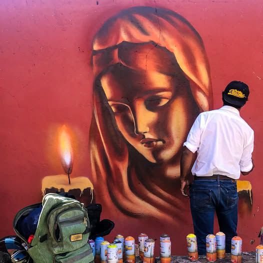 Con murales, Gobierno Capitalino celebra la vida en panteones de la delegación de Bocas