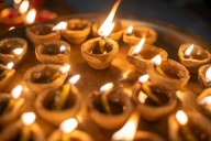 Eco-friendly diyas made with cow dung light up Hyderabad shops