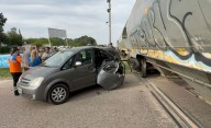Un tren embistió a un auto en el paso a nivel de General Pico