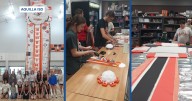 Floral Design students at Aquilla ISD make mums and garters for homecoming