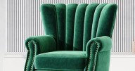 Save over £200 on beautiful 'plush and sturdy' green velvet Debenhams armchair