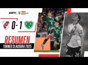 River vs. Sarmiento (0-1): gol, video y resumen del partido por Liga Profesional