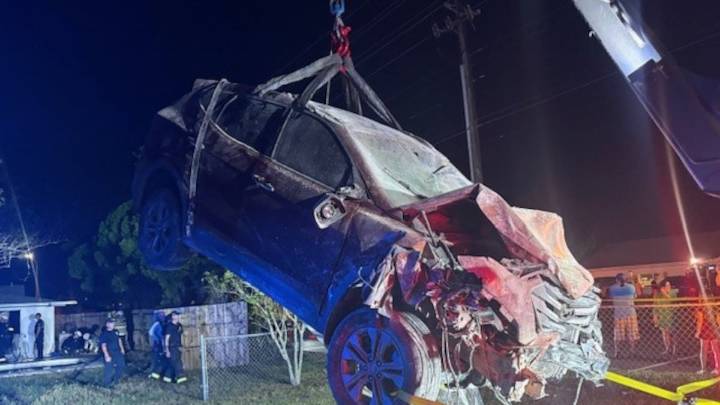 SUV flies over pool, crashes through Pasco home and injures 2 inside