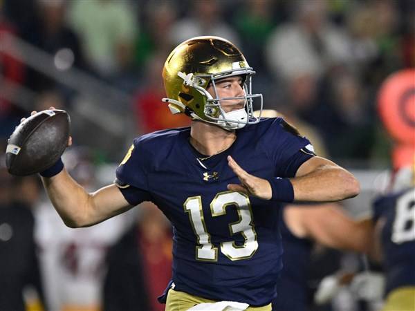 C.J. Carr's quick progression has put Notre Dame back in playoff conversation