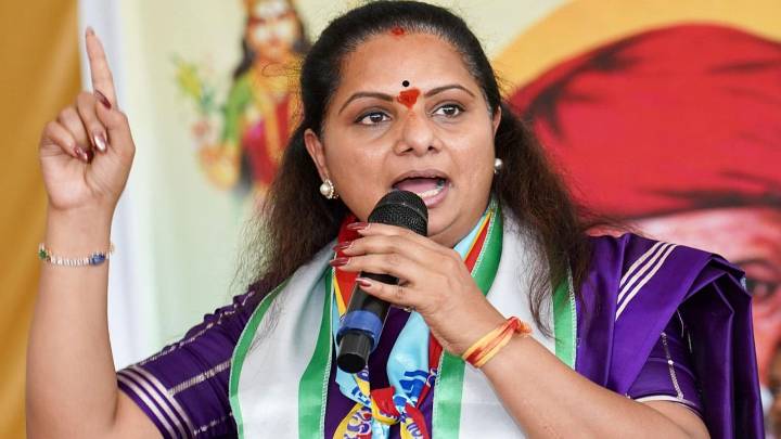 Kavitha Accuses Congress of Insincerity on 42% BC Reservations