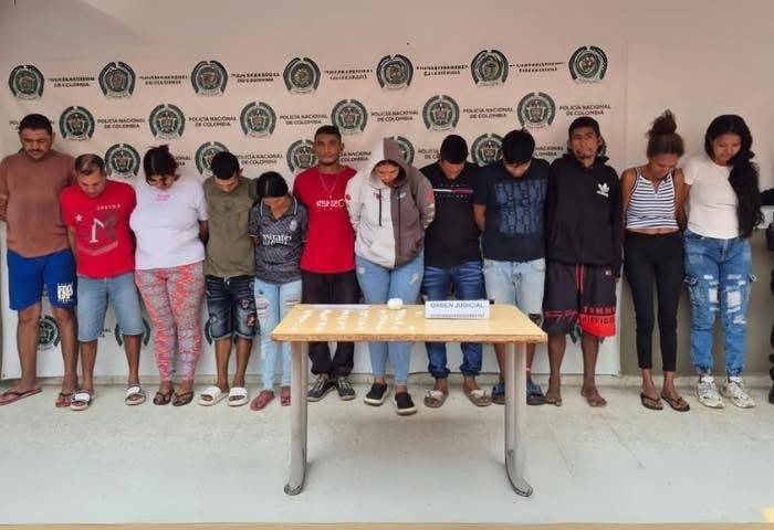 Capturan a 12 integrantes de ‘Los Botánicos’, red de tráfico de drogas en Ciénaga