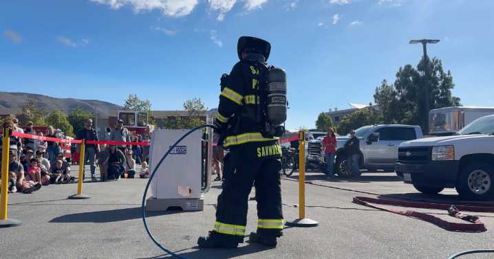SLO firefighters set dryer on fire to demonstrate hidden home dangers
