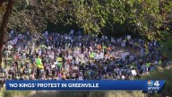 Hundreds attend "No Kings" rallies in the Upstate