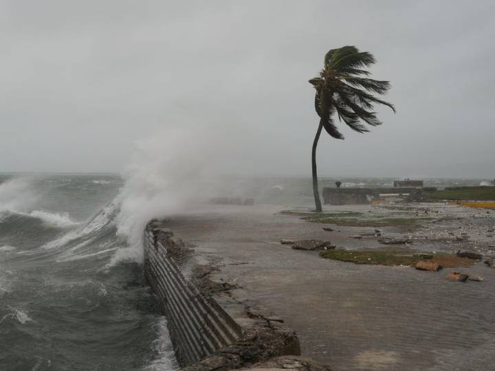 Hurricane Melissa approaching Jamaica as a Category 5 storm