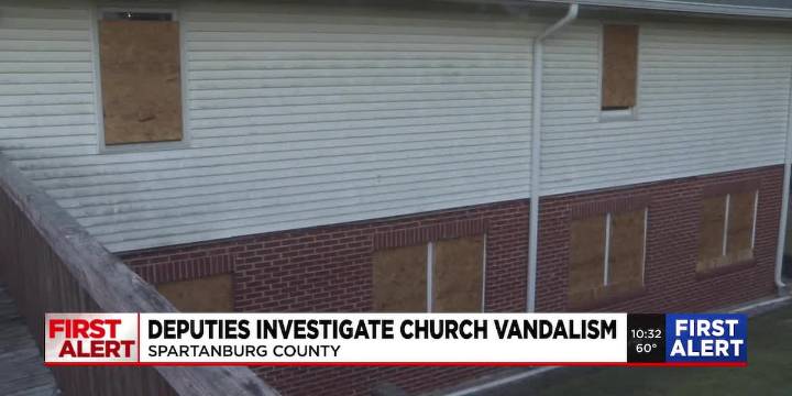 Deputies investigate vandalism at church in Spartanburg County