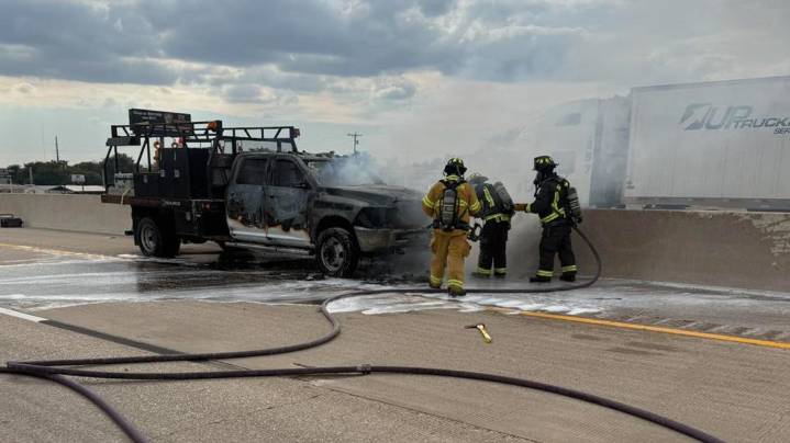 Robinson, Hewitt Fire Departments extinguish fires along I