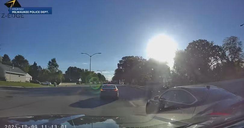 Police release dashcam video of Milwaukee off