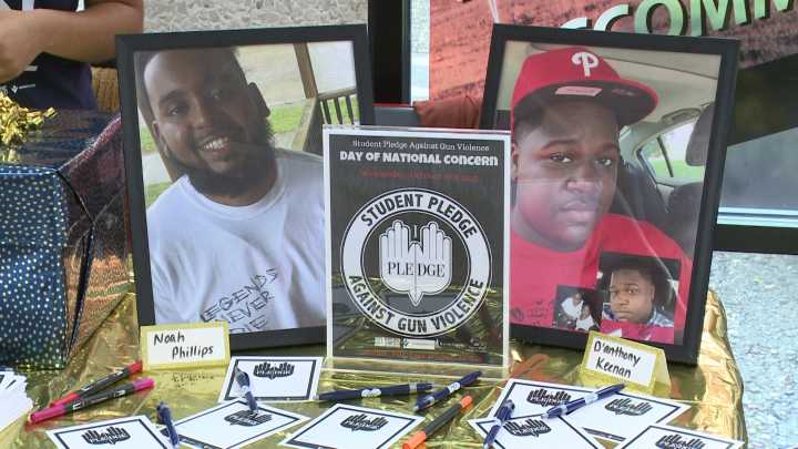 Racine students take pledge against gun violence