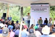 Continúa Salomón Jara rescate del histórico Río Atoyac con mega tequio