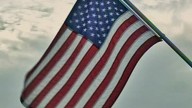American flag fire arrest at Northampton, MA post office