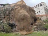 La Diputación de Valencia refuerza el talud de Vallanca para prevenir desprendimientos