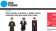 USA Today Publishes Fact-Check On Whether A Priest, A Rabbi, And A Minister Really Walked Into A Bar Together