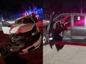 Ebrio provoca choque en avenida Independencia