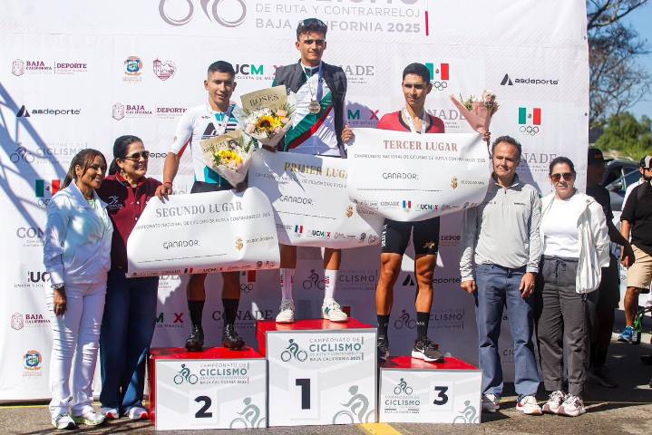 Ensenadense Isaac del Toro se corona campeón del Campeonato Nacional de Ciclismo 2025