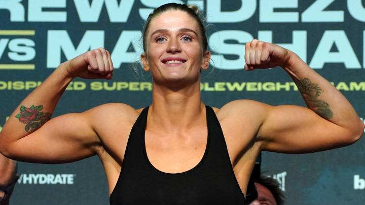 April Hunter targets Mikaela Mayer and Lauren Price after coming through nightmare run