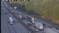 Woman killed after fiery 18-wheeler crash on I