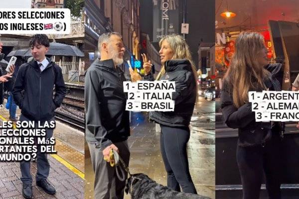 ¿Y Argentina? Las respuestas de los ingleses sobre cuáles son las tres mejores Selecciones del mundo