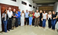De la Rosa y Fabian Cáceres fueron recibidos por Caniza y Mayans, en sedes de las agrupaciones del PJ