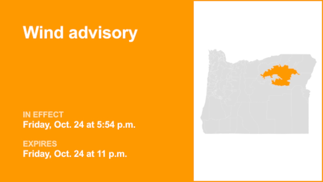 Southern Blue Mountains of Oregon placed under a wind advisory until Friday night