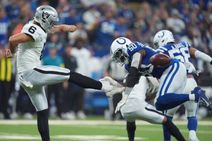 Las Vegas Raiders fall short as Colts take the win 40