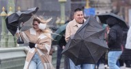 UK weather warning map shows where 75mph winds will batter Brits
