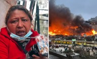 Mujer que sobrevivió a incendio en Pamplona Alta revela que sufrió robo de pertenencias que logró rescatar del fuego: "Han entrado a robar"
