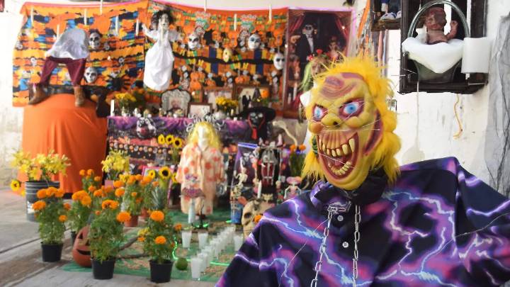 “Dulce o truco”: Decoran casa con temática de Halloween en el Barrio de San Miguel, en León