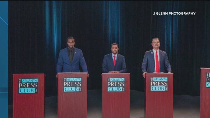 Atlanta mayoral candidates face off without incumbent Dickens