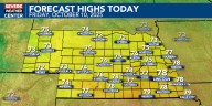 Pleasant temperatures Friday