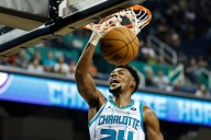 Hornets’ Brandon Miller exits game against 76ers with shoulder injury