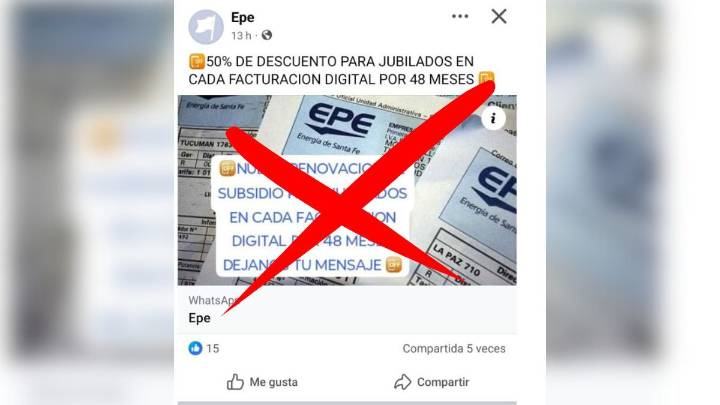 La EPE advierte sobre posibles intentos de estafa a jubilados a través de redes sociales