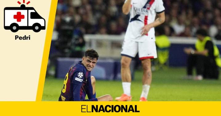 Lesión de Pedri: qué le pasa, qué lesión tiene y cuánto tiempo estará de baja con el Barça
