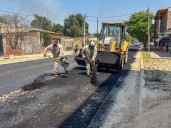 Orán: Avanzan las obras de pavimentación en Barrio Patrón Costas