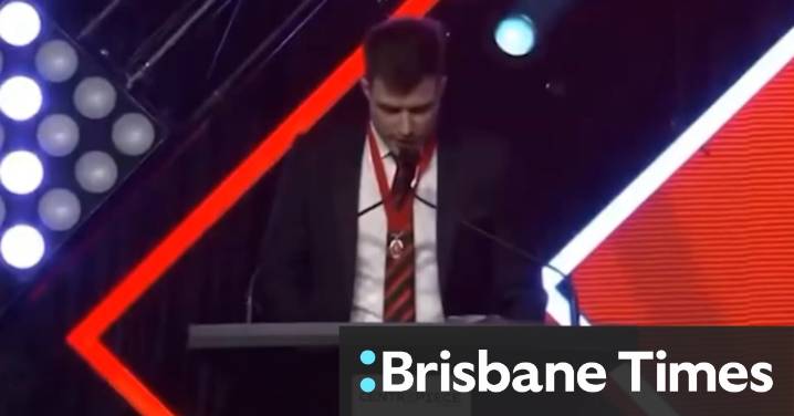 Merrett's speech after winning Bombers medal