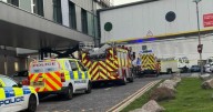 Hospital area evacuated after two people assaulted by man as Scots cops launch probe