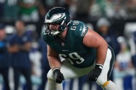 Eagles guard Landon Dickerson questionable to return with ankle injury vs. Broncos