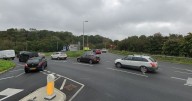 LIVE: 'Three vehicle crash' at Plymouth roundabout