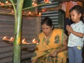 People in Guwahati celebrate Diwali by paying tributes to singer