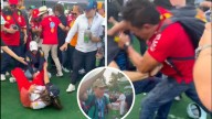GP de México: aficionados protagonizan batalla campal 'surrealista'; hubo hasta baile
