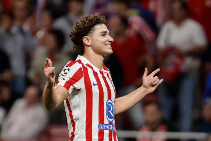 Julián Alvarez, elegido mejor jugador de septiembre del Atlético de Madrid
