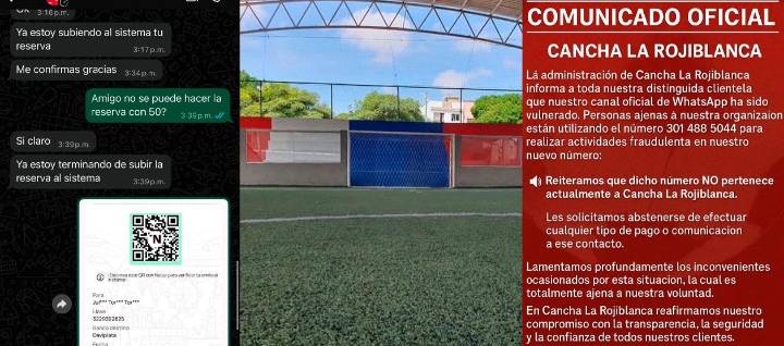 Alertan por estafa con falso alquiler de la cancha sintética 'La Rojiblanca'