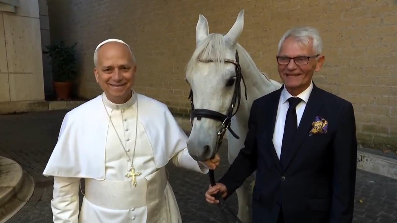 Horse lover Pope Leo receives purebred Arabian from Polish donor