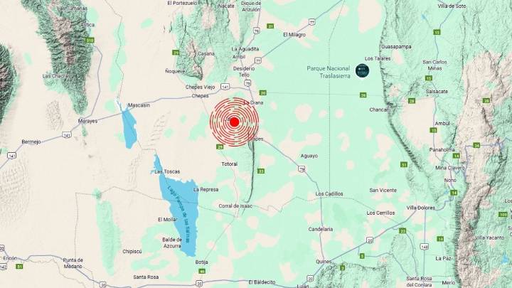Un fuerte sismo con epicentro cerca de Córdoba y San Luis sacudió a La Rioja
